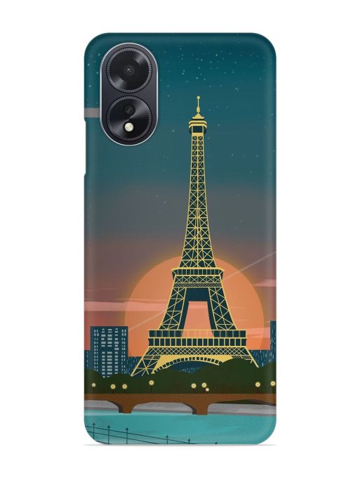 Scenery Architecture France Paris Snap Case for Oppo A18 Zapvi