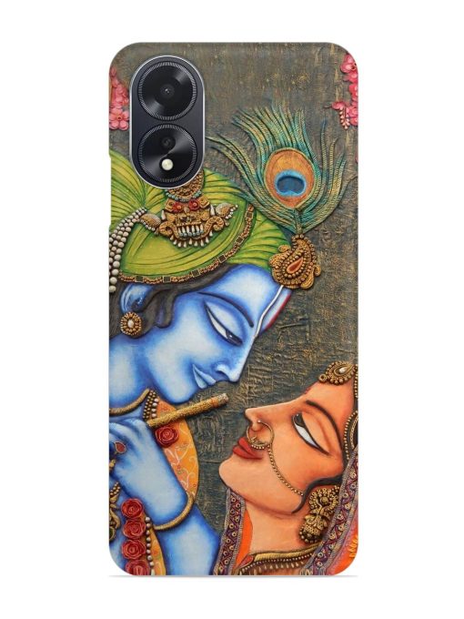 Lord Radha Krishna Flute Art Snap Case for Oppo A18 Zapvi