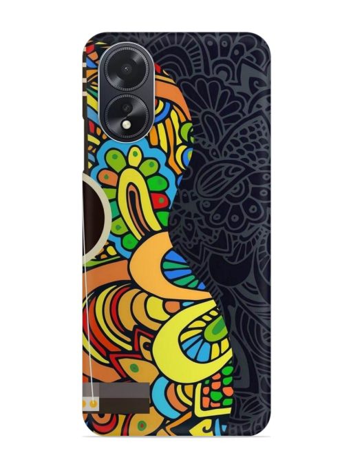 Guitar Vector Art Snap Case for Oppo A18 Zapvi