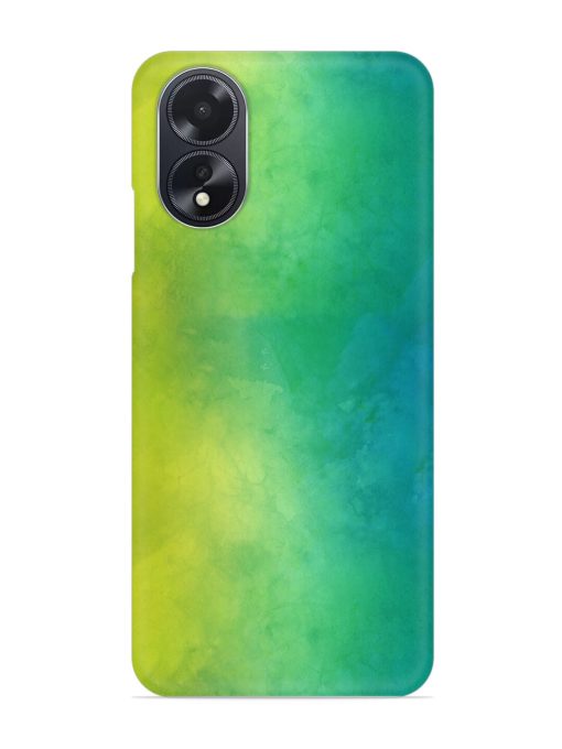 Yellow Green Gradient Snap Case for Oppo A18 Zapvi