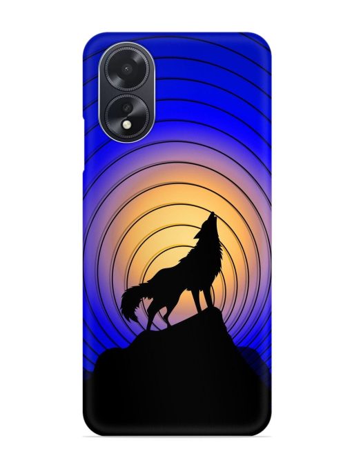 Fox Roaring Design Snap Case for Oppo A18 Zapvi