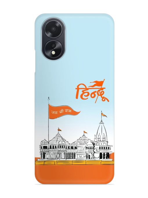 Ram Mandir Hindu Snap Case for Oppo A18