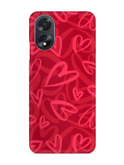 Seamless Romantic Pattern Snap Case for Oppo A18 Zapvi