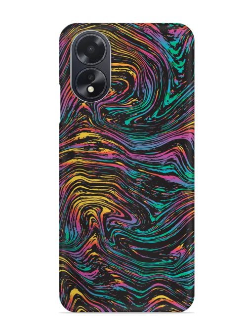 Abstract Liquid Colors Snap Case for Oppo A18 Zapvi