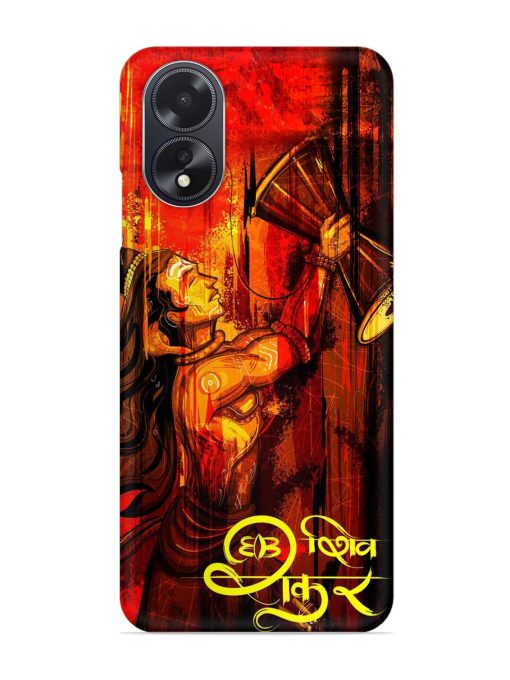 Illustration Lord Shiva Snap Case for Oppo A18 Zapvi