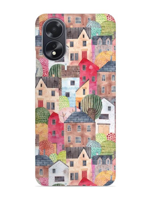 Abstract Seamless Pattern Snap Case for Oppo A18