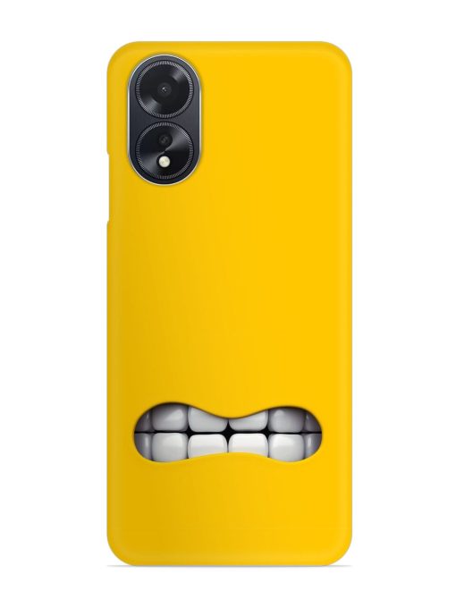 Mouth Character On Snap Case for Oppo A18 Zapvi