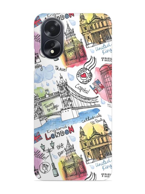 Vector London Landmark Snap Case for Oppo A18 Zapvi