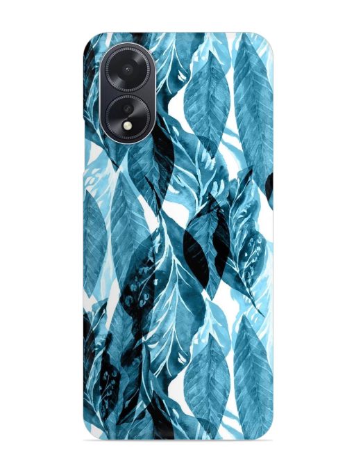 Leaves Pattern Jungle Snap Case for Oppo A18