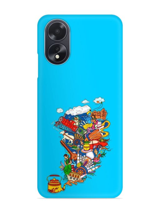 Vector Design Indian Snap Case for Oppo A18 Zapvi