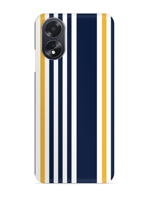 Seamless Stripe Pattern Snap Case for Oppo A18 Zapvi