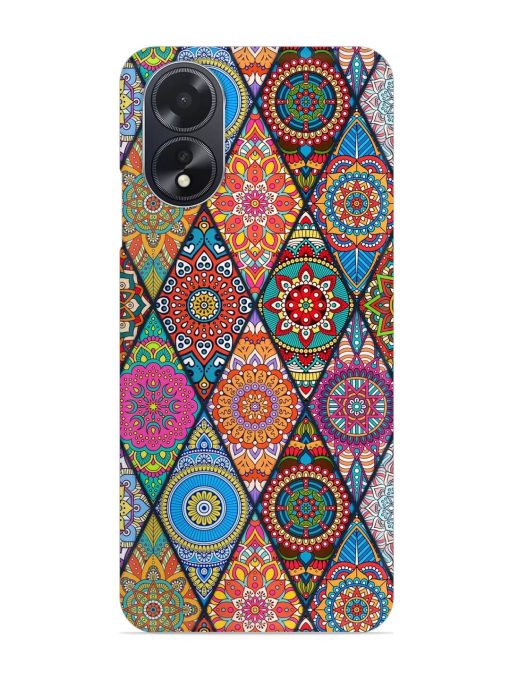 Seamless Tile Pattern Snap Case for Oppo A18