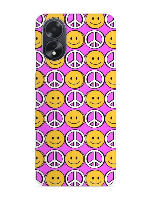 Smiley Face Peace Snap Case for Oppo A18