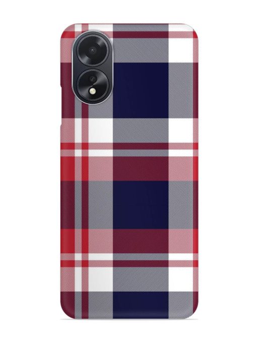 Classic Plaid Tartan Snap Case for Oppo A18 Zapvi