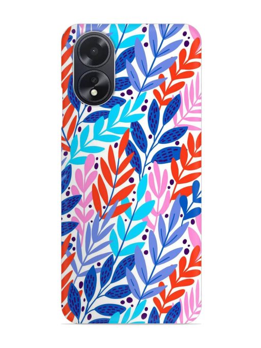 Bright Floral Tropical Snap Case for Oppo A18 Zapvi