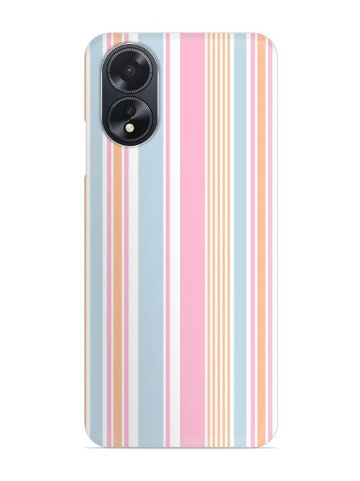 Stripe Seamless Pattern Snap Case for Oppo A18 Zapvi