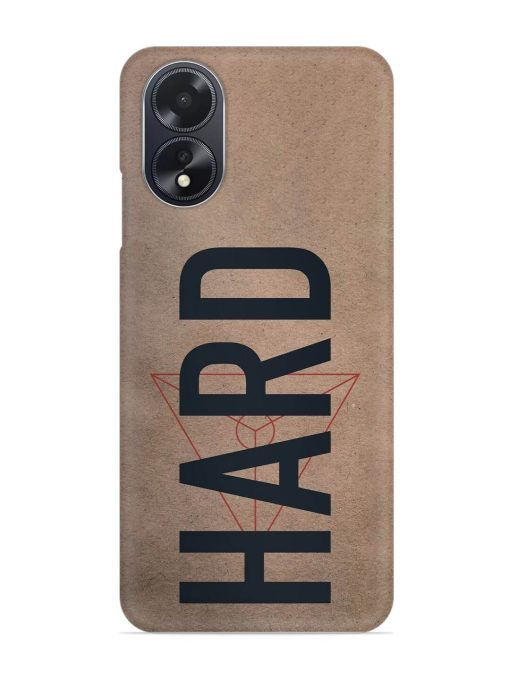 Hard Typo Snap Case for Oppo A18 Zapvi