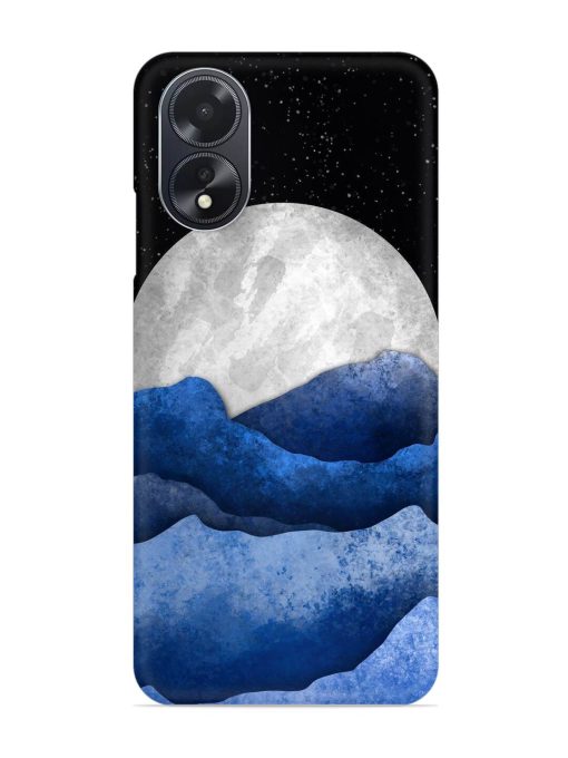 Full Moon Mountain Vector Snap Case for Oppo A18