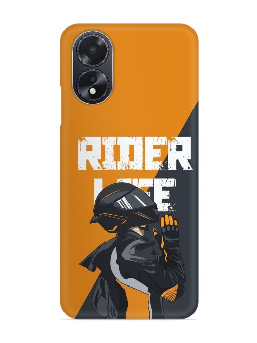 Rider Life Snap Case for Oppo A18 Zapvi