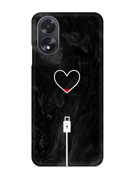 Heart Charging Vector Snap Case for Oppo A18 Zapvi