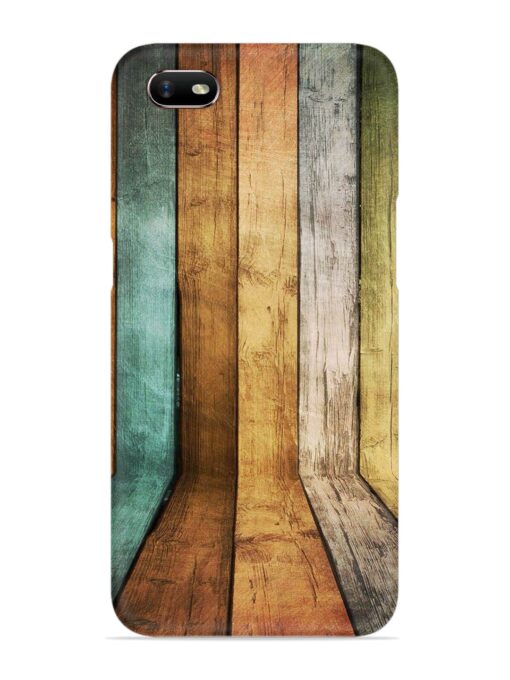 Wooden Realistic Art Snap Case for Oppo A1K Zapvi