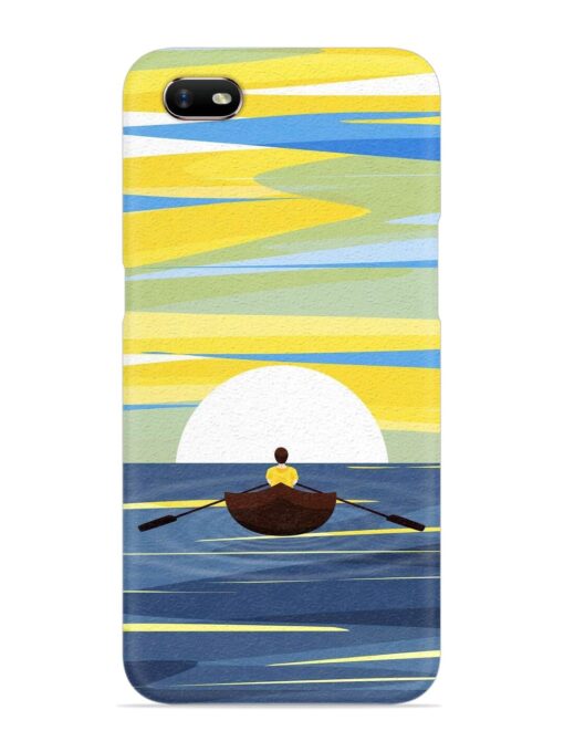 Rowing Person Ferry Paddle Snap Case for Oppo A1K Zapvi