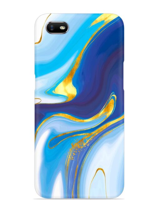 Watercolor Background With Golden Foil Snap Case for Oppo A1K