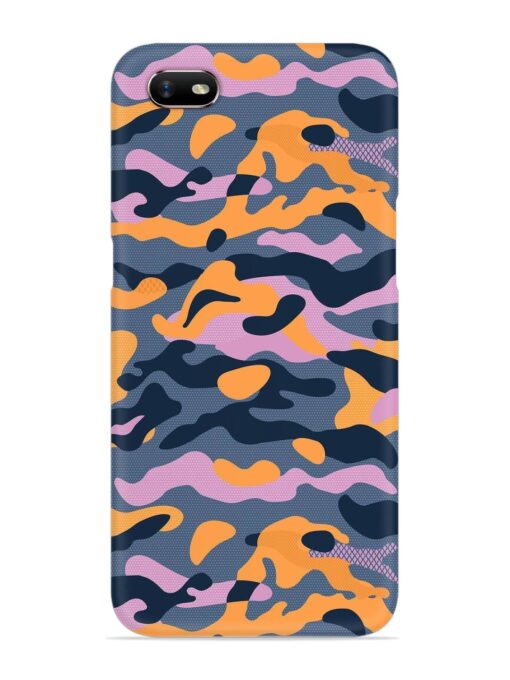 Camouflage Army Military English Orange Art Snap Case for Oppo A1K Zapvi