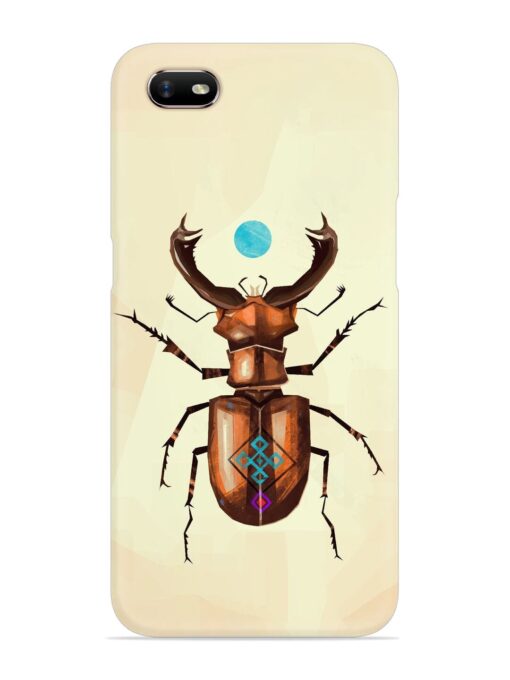 Stag Beetle Vector Snap Case for Oppo A1K Zapvi