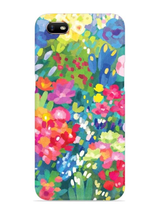 Watercolor Flower Art Snap Case for Oppo A1K Zapvi