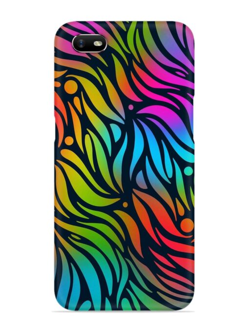 Abstract Leaf Design Snap Case for Oppo A1K Zapvi