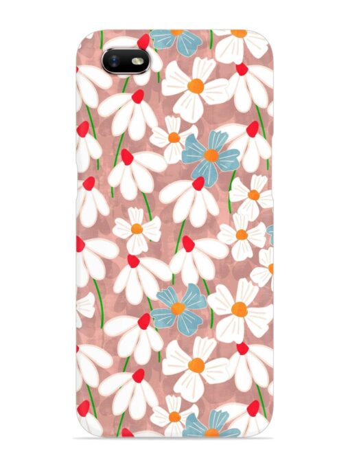 Abstract Petal Flowers Snap Case for Oppo A1K Zapvi