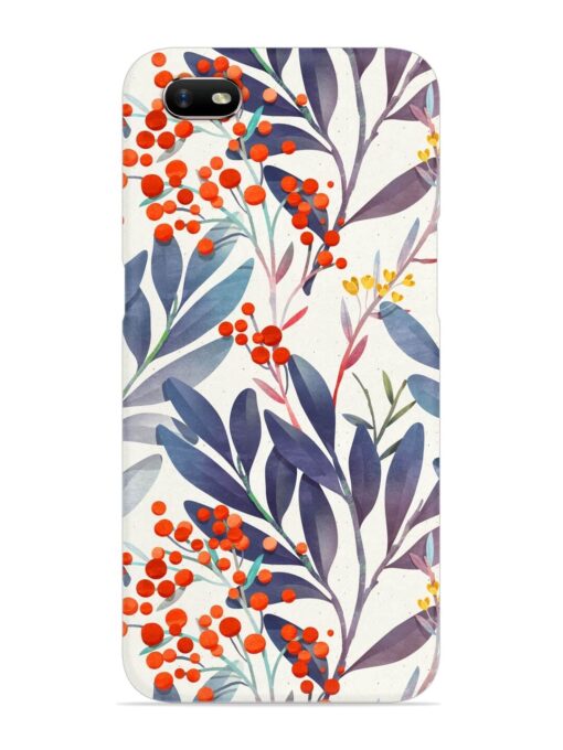 Seamless Floral Pattern Snap Case for Oppo A1K Zapvi