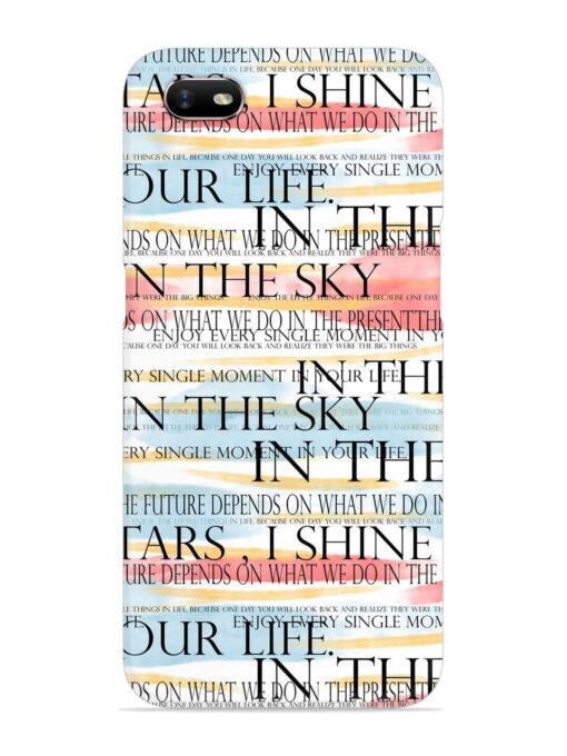 Seamless Slogans Pattern Snap Case for Oppo A1K Zapvi