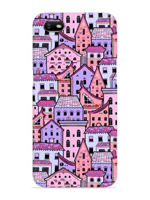 Seamless Pattern Houses Snap Case for Oppo A1K Zapvi