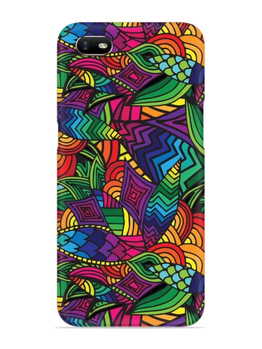 Abstract Multicolor Seamless Snap Case for Oppo A1K Zapvi