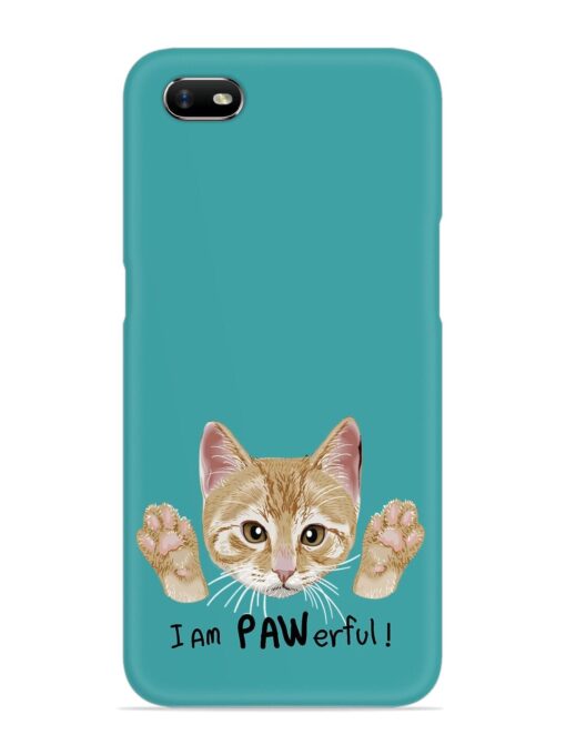 Typography Slogan Cat Snap Case for Oppo A1K Zapvi