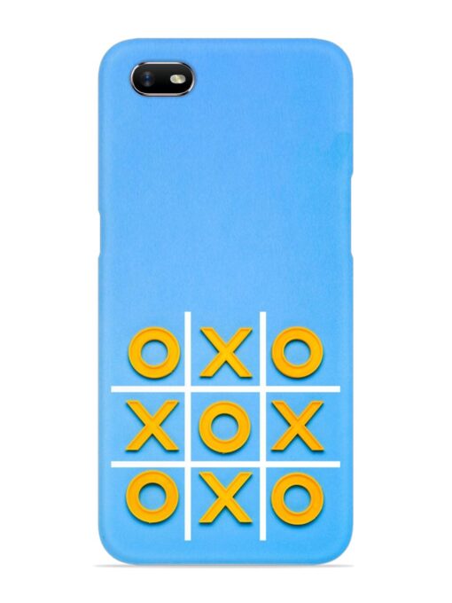 Yellow Plastic Crosses Snap Case for Oppo A1K