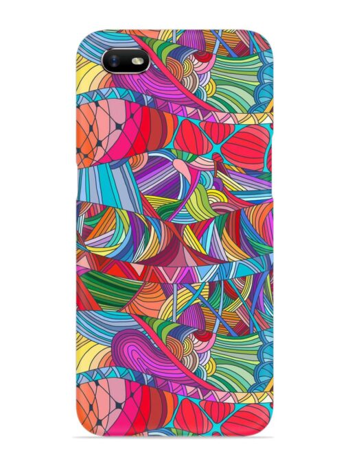 Seamless Patterns Hand Drawn Snap Case for Oppo A1K Zapvi