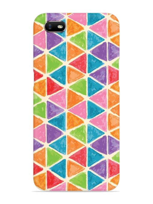 Seamless Colorful Isometric Snap Case for Oppo A1K Zapvi