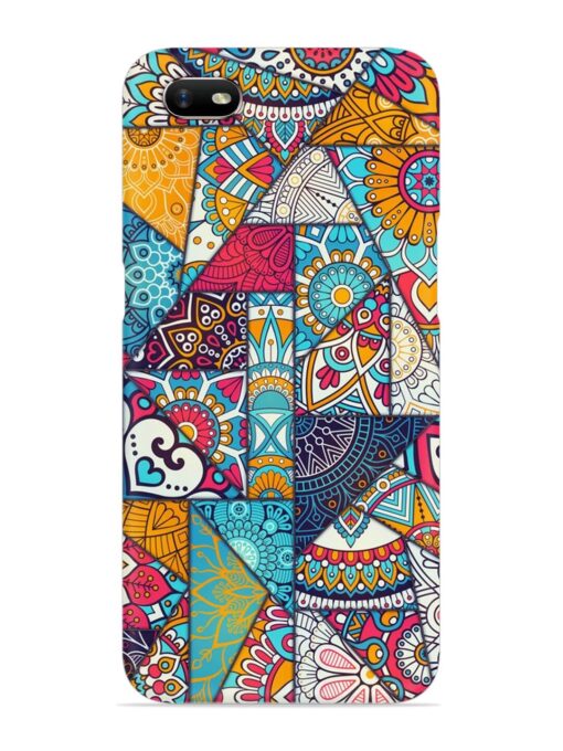 Patchwork Pattern Vintage Snap Case for Oppo A1K Zapvi