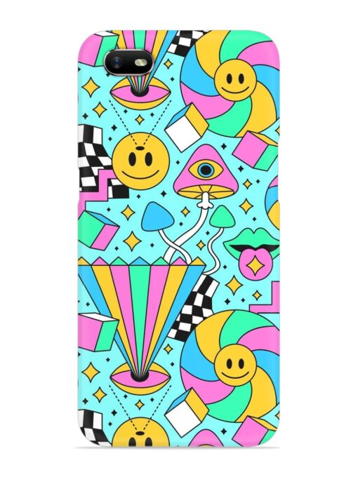 Trippy Rainbow 60S Snap Case for Oppo A1K Zapvi