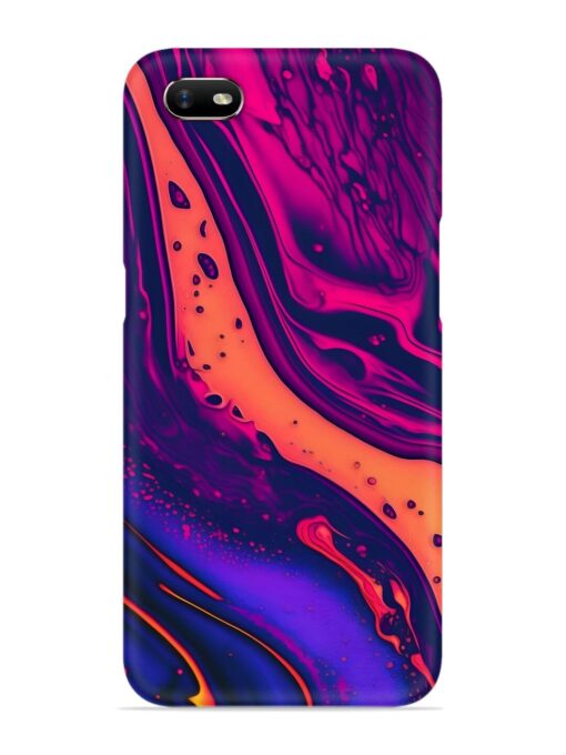 Fluid Blue Pink Art Snap Case for Oppo A1K Zapvi