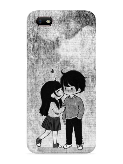 Couple Love Highlights Snap Case for Oppo A1K Zapvi