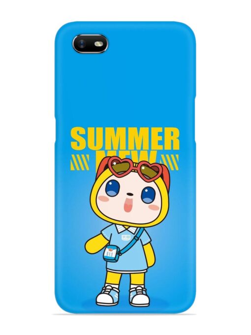 Summer Mew Cartoon Snap Case for Oppo A1K Zapvi