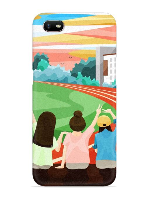 School Playground Snap Case for Oppo A1K Zapvi