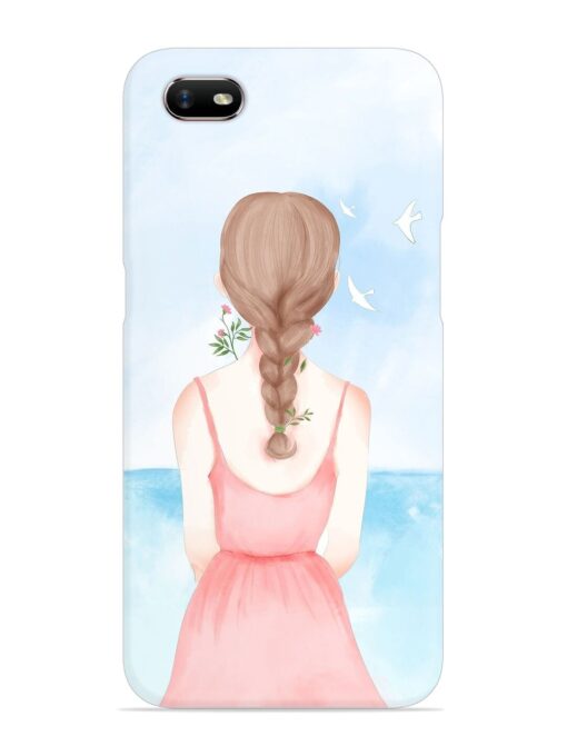 Watercolor Girl Vector Snap Case for Oppo A1K Zapvi