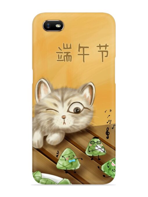 Cat Scorpion Dancing Snap Case for Oppo A1K Zapvi