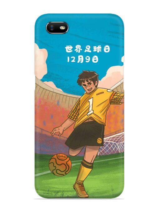 Soccer Kick Snap Case for Oppo A1K Zapvi