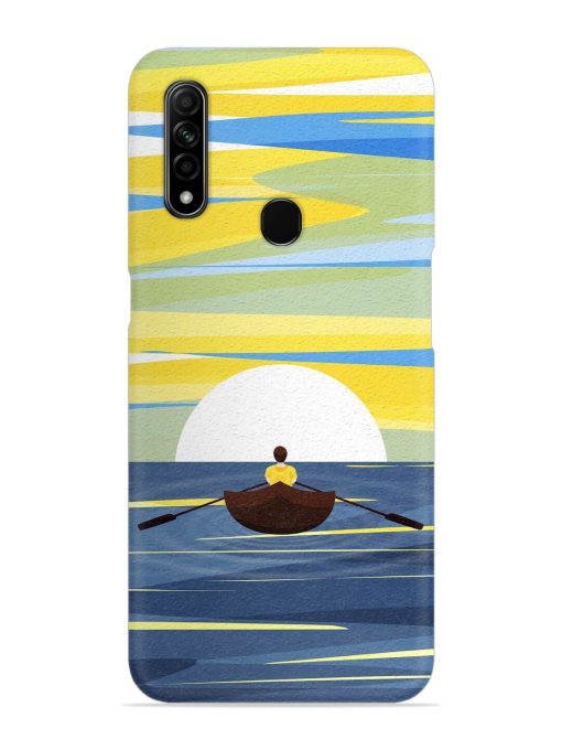 Rowing Person Ferry Paddle Snap Case for Oppo A31 Zapvi